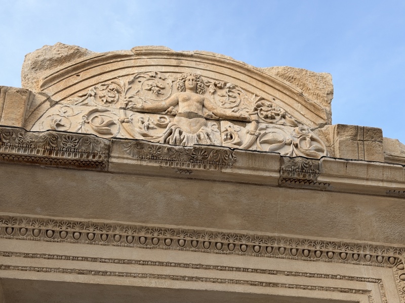 Medusa relief, Temple of Hadrian on Curetes Street