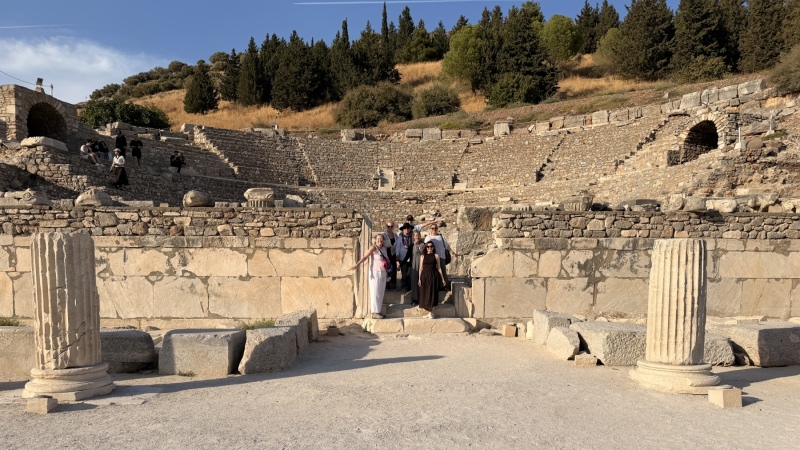 Gathering at the Odeon, Ancient Ephesus, Starseed Türkiye Adventure with Althea Provost