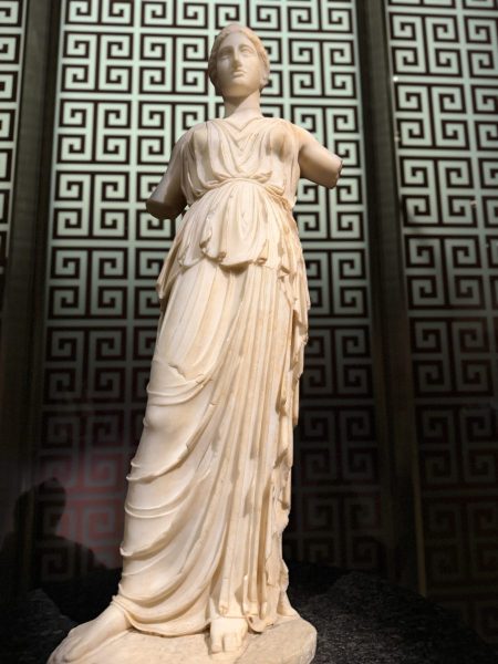 Marble statue of Athena from Tripolitania, Libya.
