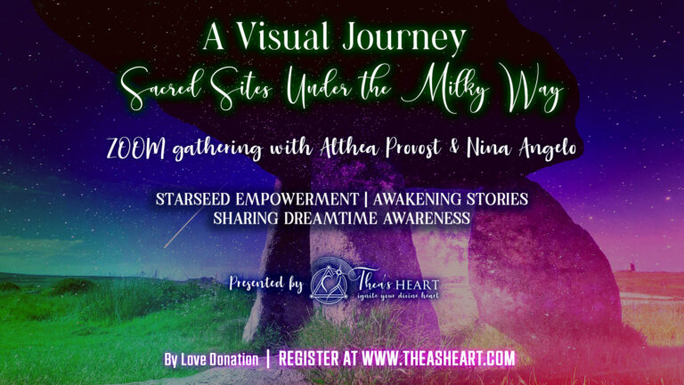 Night sky with the Milky Way shining above a large rock formation, used to represent A Visual Journey: Sacred Sites Under the Milky Way, part of Courses by Althea Provost.