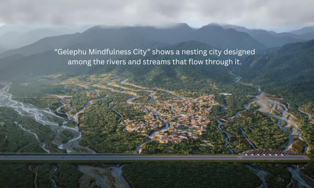 Starseed Bhutan Adventure 2027 Althea Provost Gelephu Mindfulness City aerial rendering