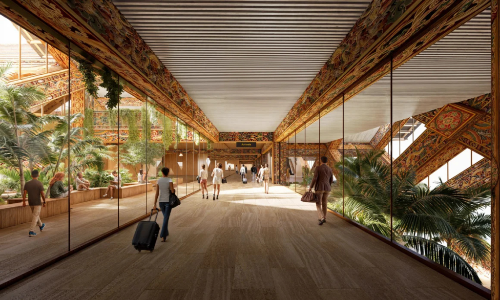 Starseed Bhutan Adventure 2027 Althea Provost Gelephu airport arrivals corridor rendering