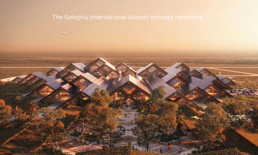 Starseed Bhutan Adventure 2027 Althea Provost Gelephu International Airport architectural rendering