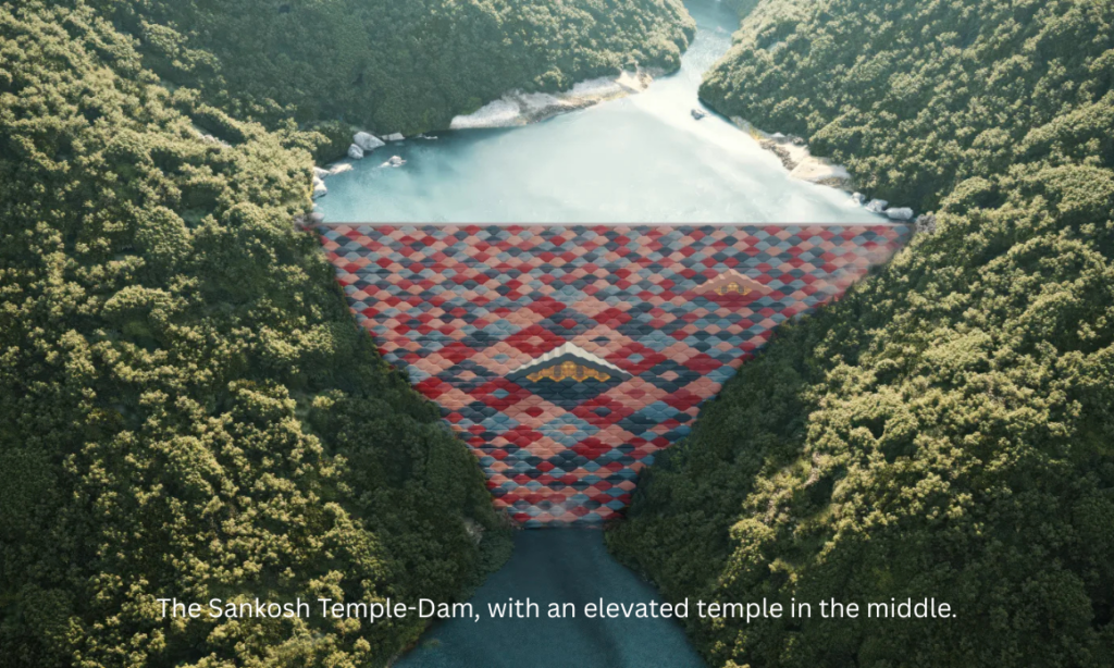 Starseed Bhutan Adventure 2027 Althea Provost Sankosh Temple‑Dam rendering
