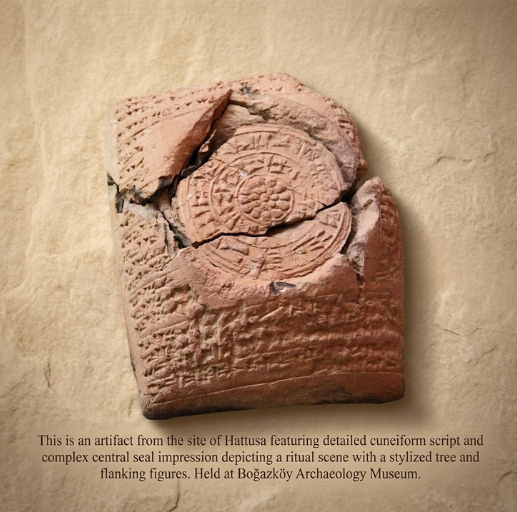 The Princess & The Treaty of Kadesh article, a fragment of a Hattusa Administrative Tablet with Ritual Seal Impression