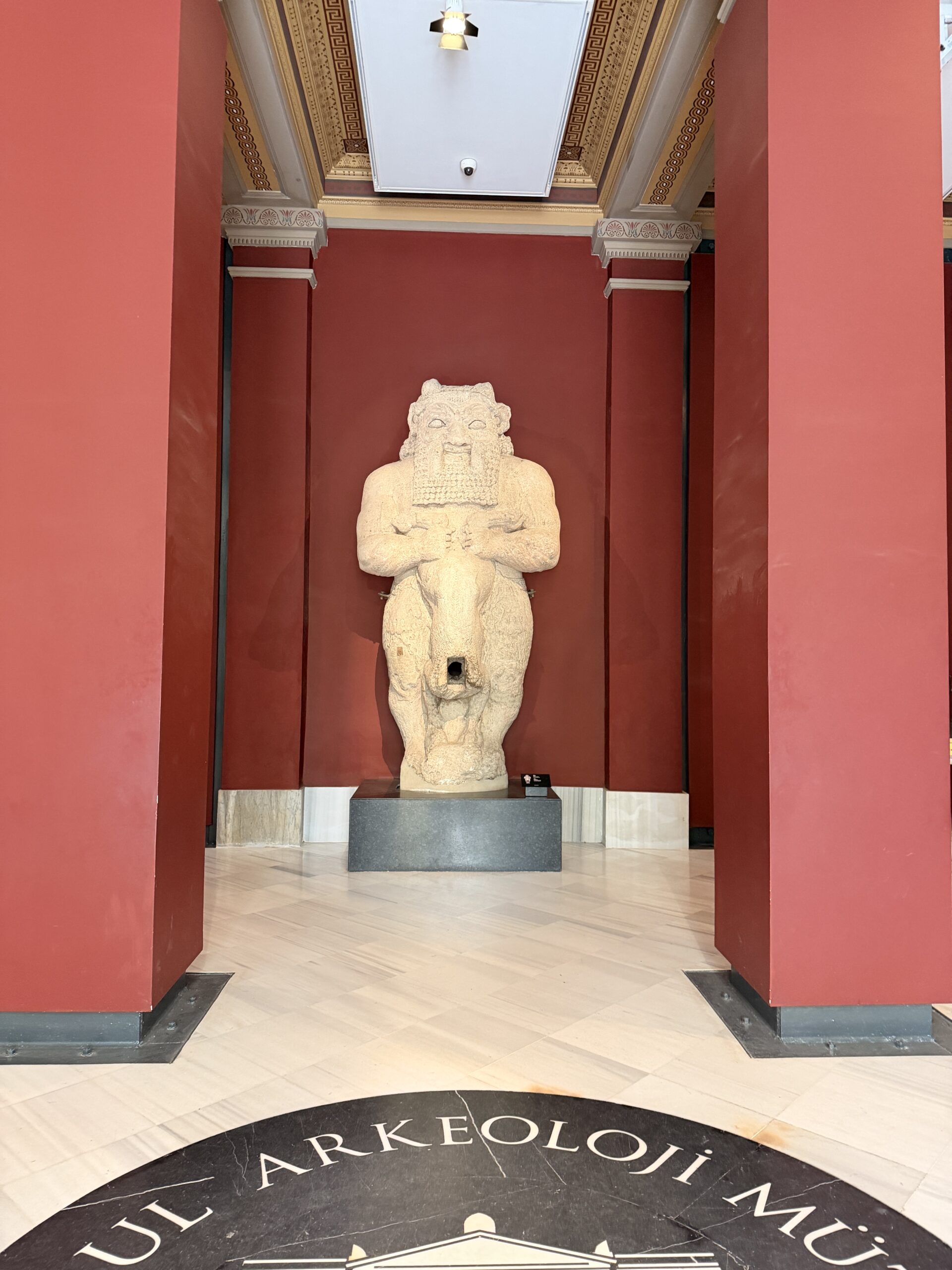 Starseed Türkiye Adventure with Althea Provost. Bes at the Entrance of Istanbul Archeological Museum.