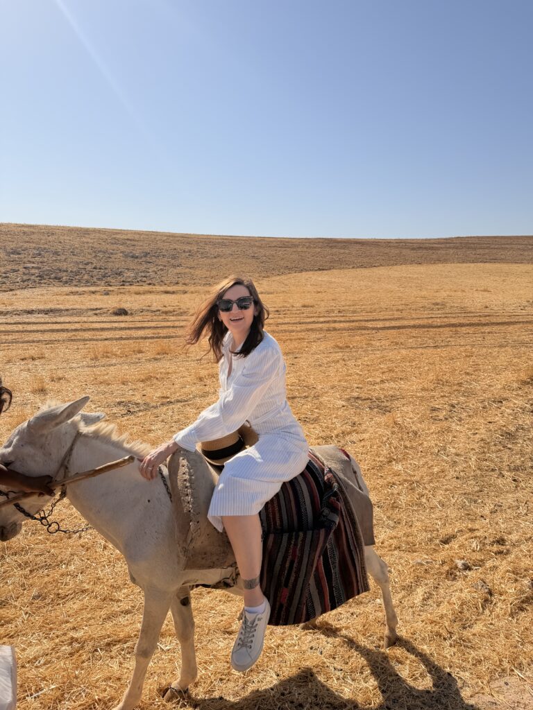 Starseed Türkiye Adventure 2026 with Althea Provost, donkey ride in Sanliurfa.